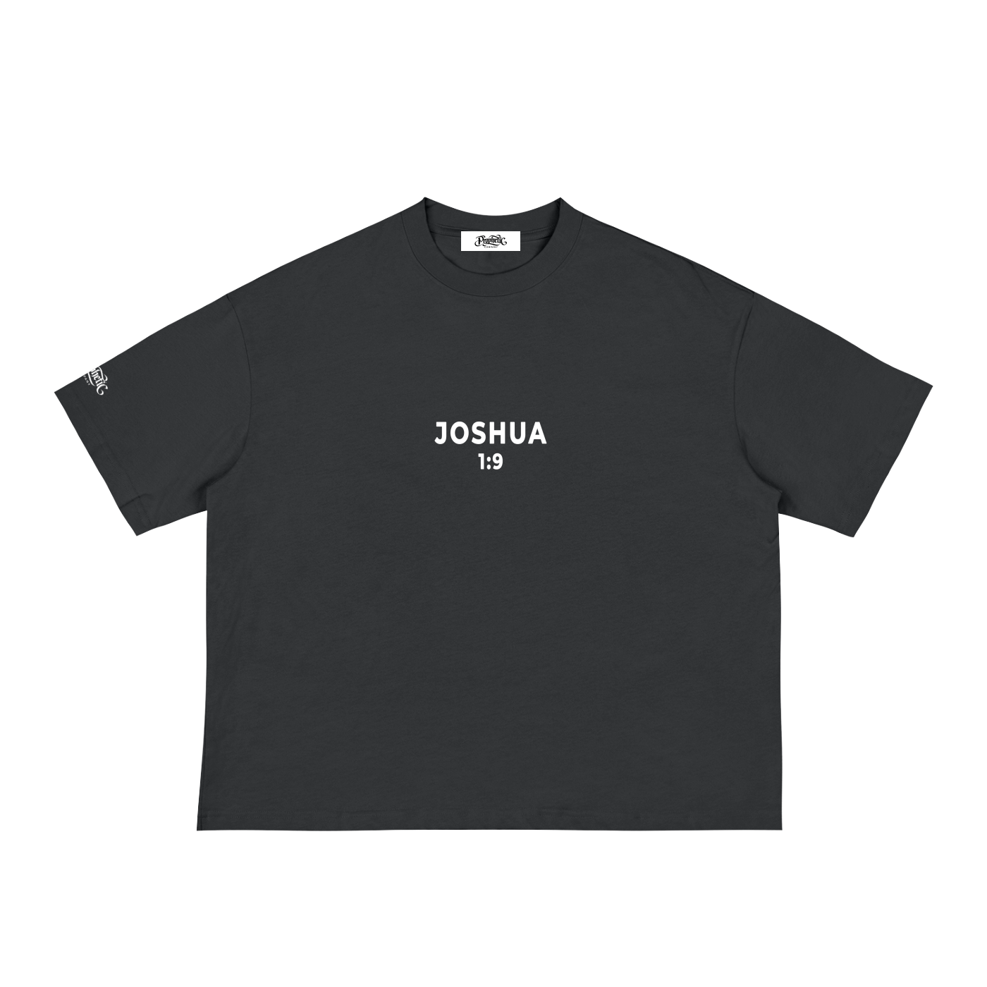 Be Strong & Courageous Tee — Black