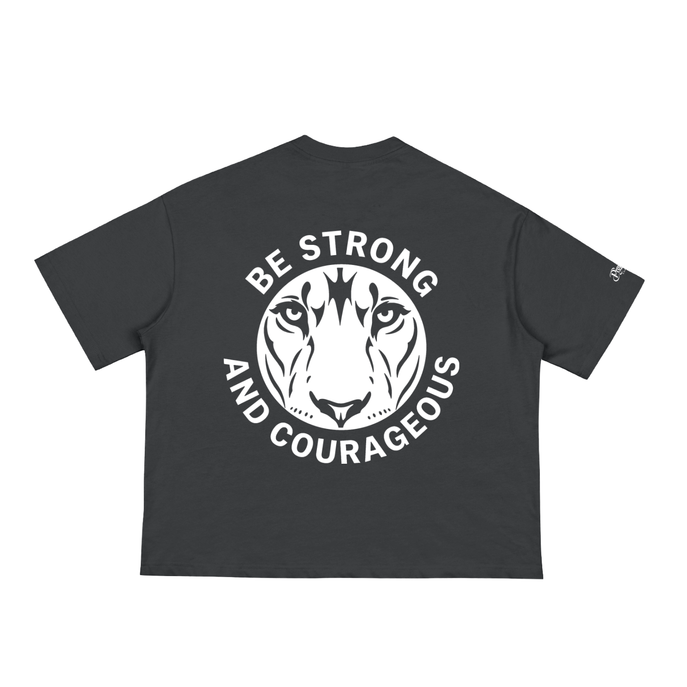 Be Strong & Courageous Tee — Black