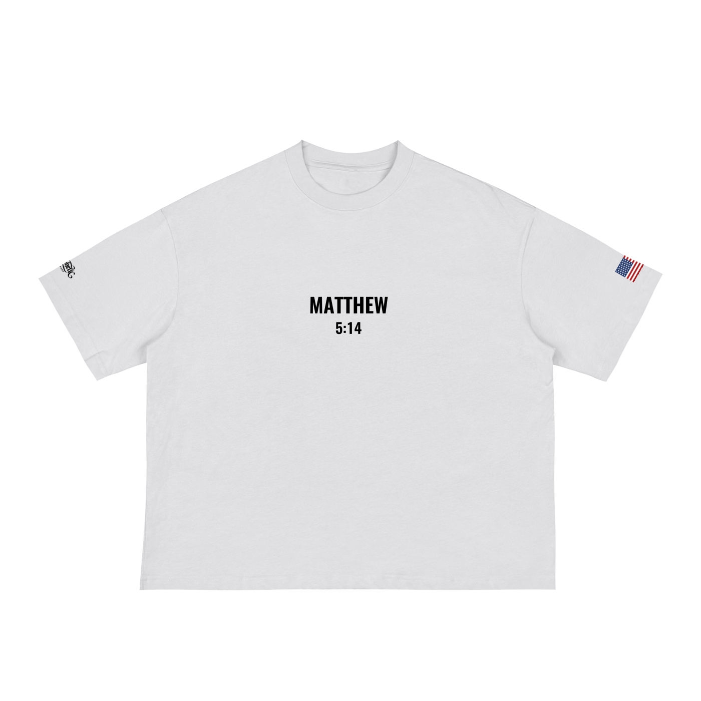 Be Light Tee — White (Boxy)