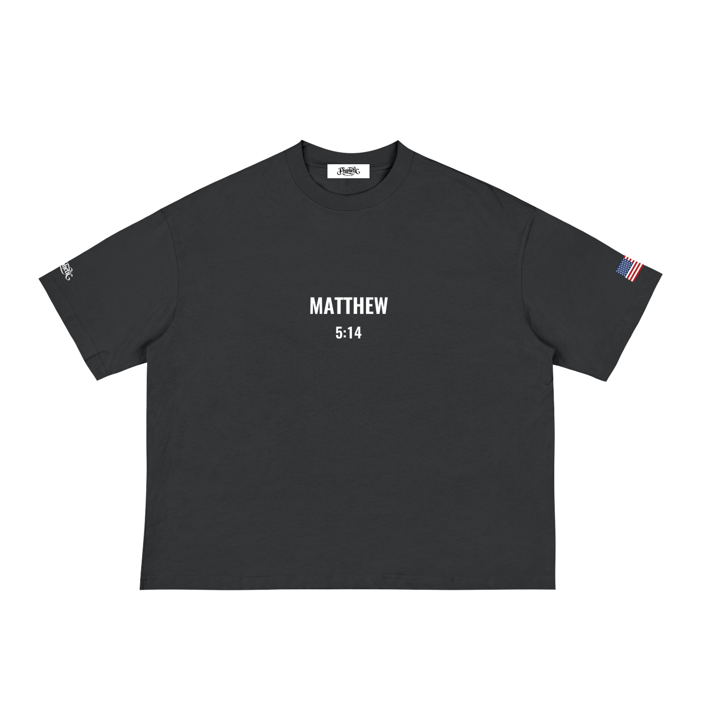 Be Light Tee — Black (Boxy)