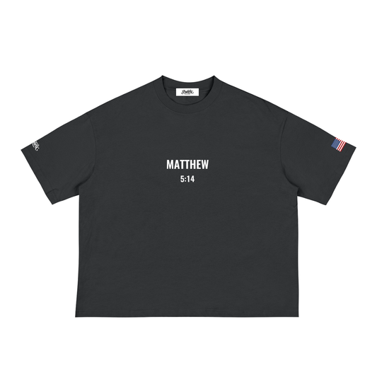 Be Light Tee — Black (Boxy)