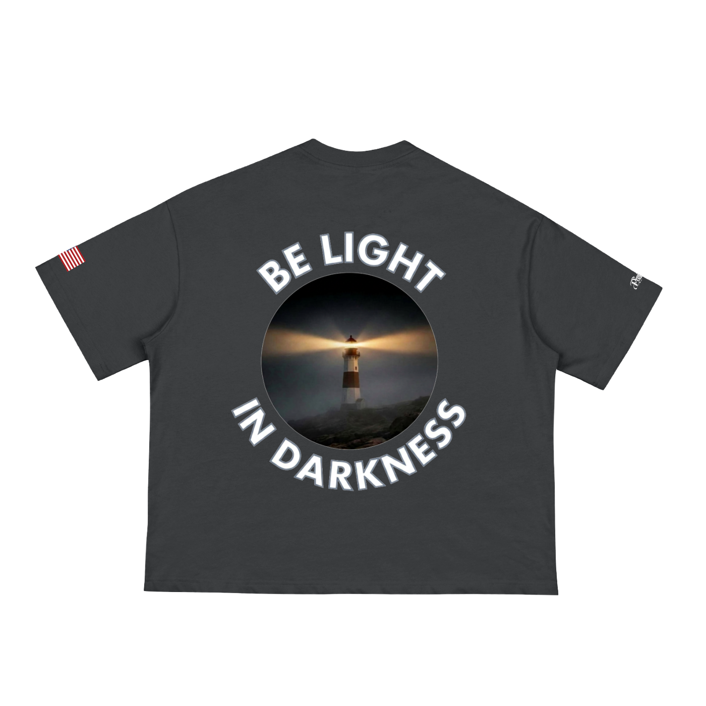 Be Light Tee — Black (Boxy)