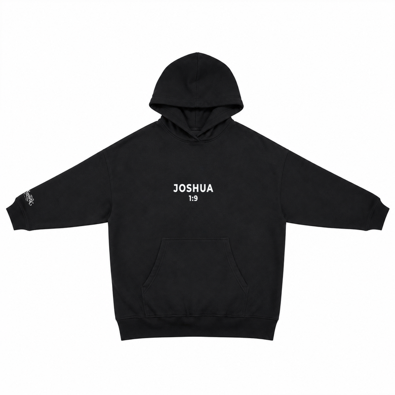 Be Strong & Courageous Hoodie - Black
