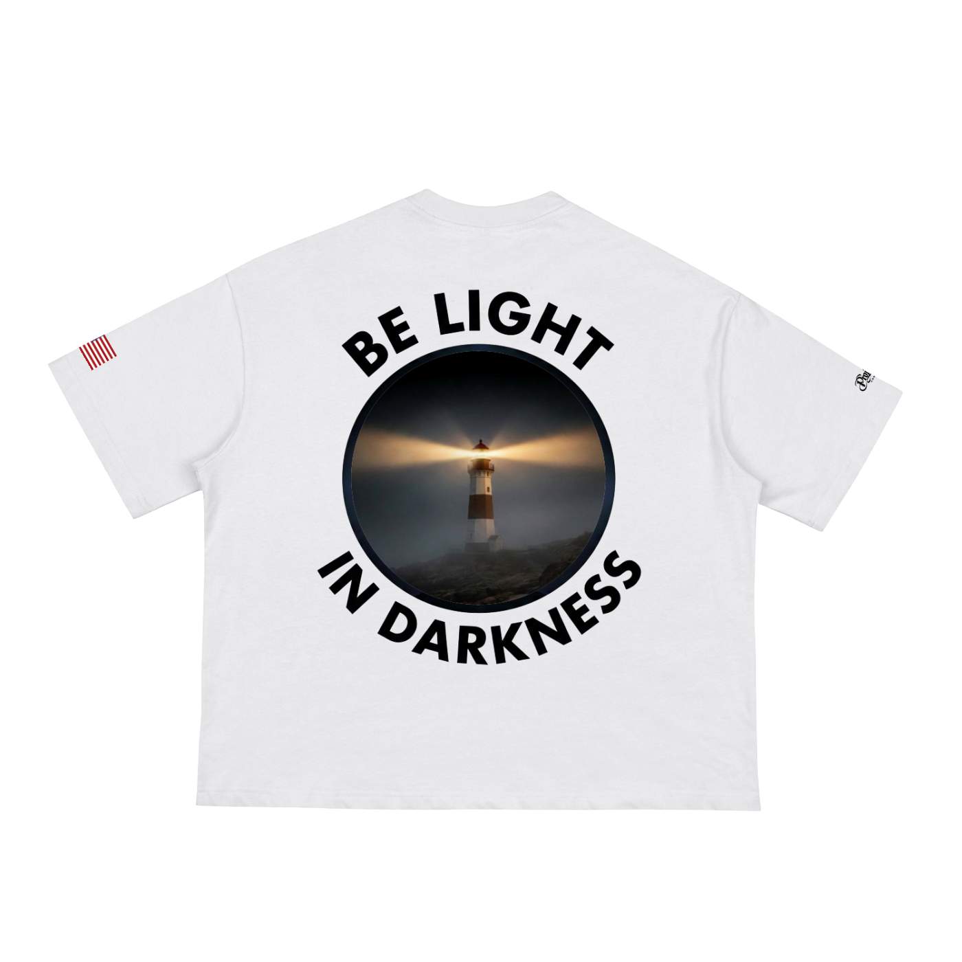 Be Light Tee — White (Boxy)